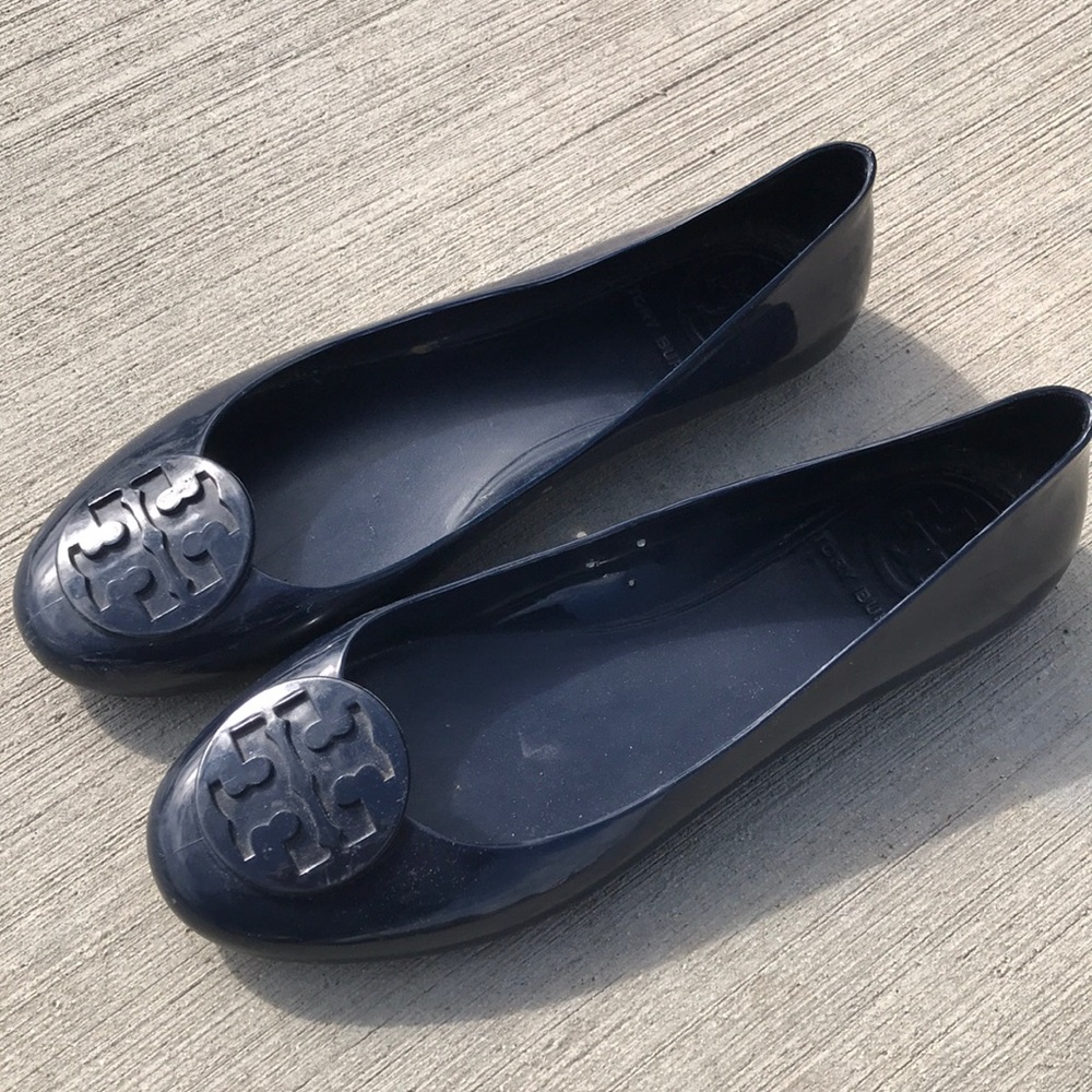 Navy Tory Burch flats